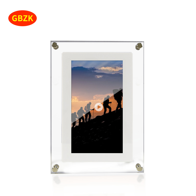 Foreign Trade Cross-Border Promotion Gift 5-Inch 7inch 10inch 4G/8G Acrylic Digital Photo Frame Digital Photo Album Business