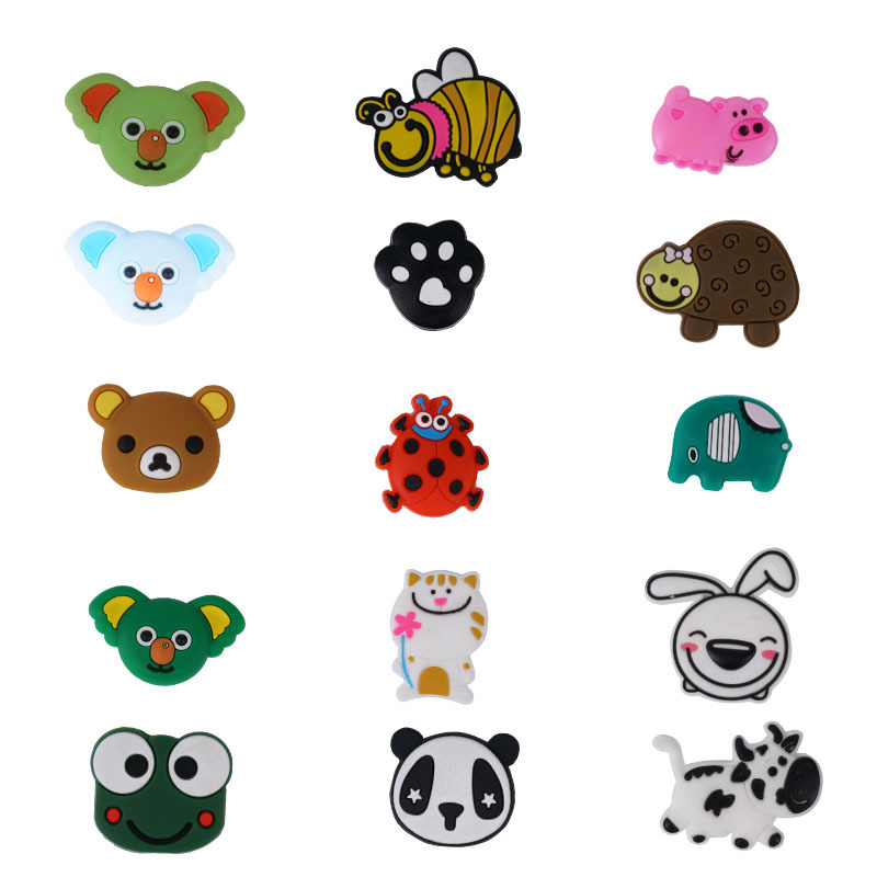 Кросс-бордерные амортизаторы для теннисных ракеток, животные, сова, жук, слон, пчела, медвежья лапа, веселые мультяшные персонажи