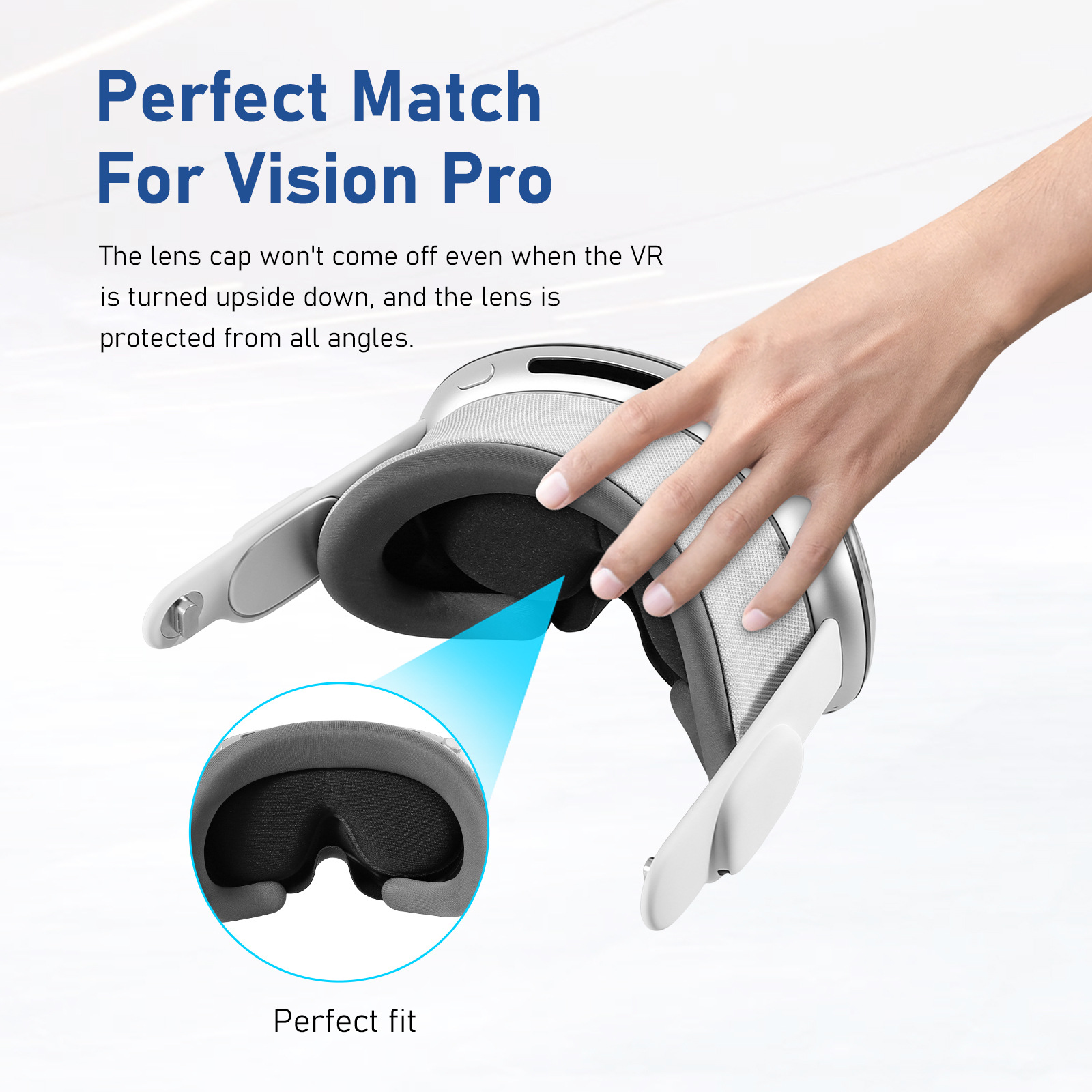 Suitable for meta quest3/3s protective cover anti-scratch anti-rub high elastic sponge pad vr lens protective cover