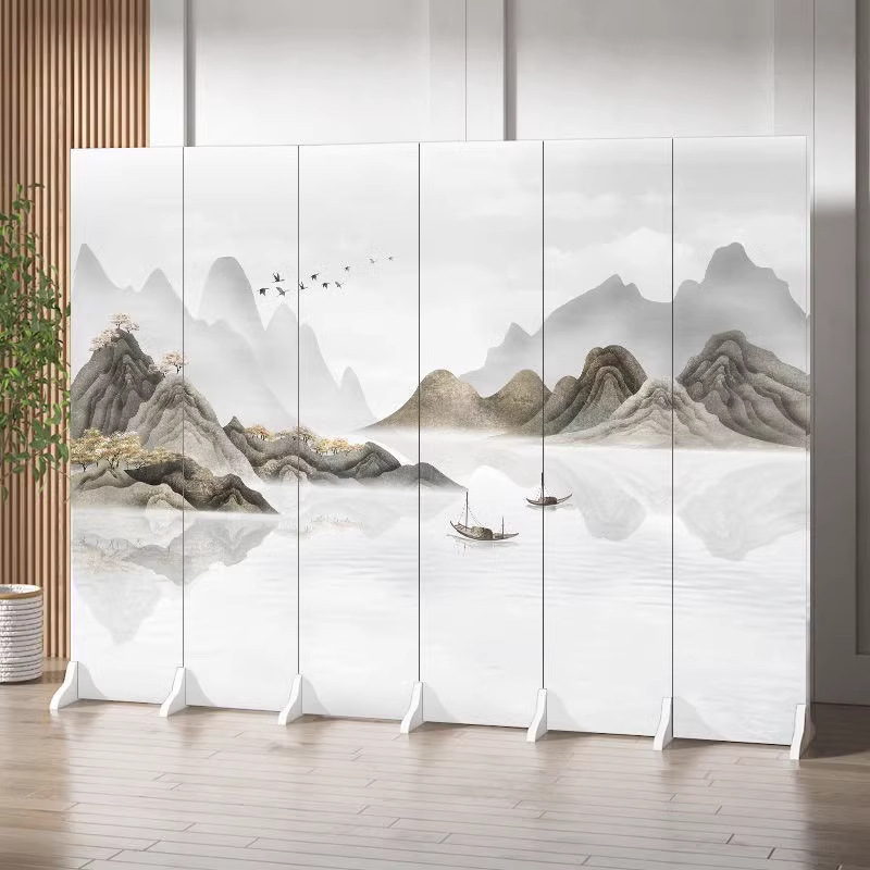 Screen Partition Living Room Enters the Door to the Door Porch Bedroom Shelters Moving Folding Wall Office Antique Landscape Painting