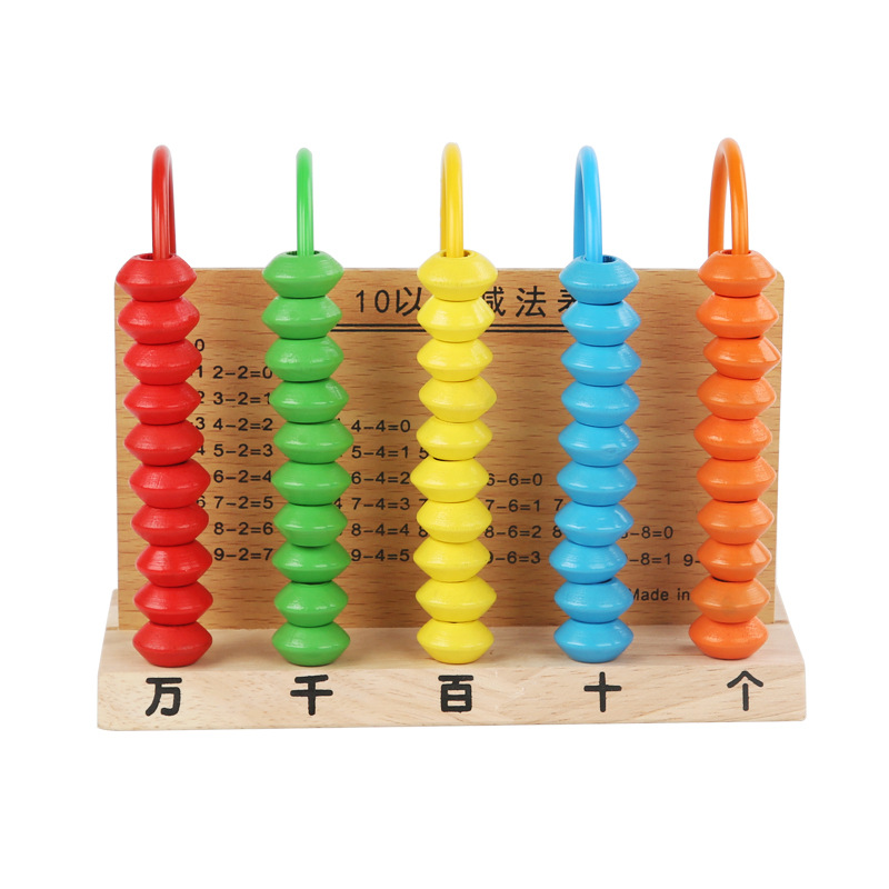 Five-gear counter primary school students' first and second grade mathematics teaching aids, counting tools, arithmetic, ten thousand five-element calculation framework learning tools