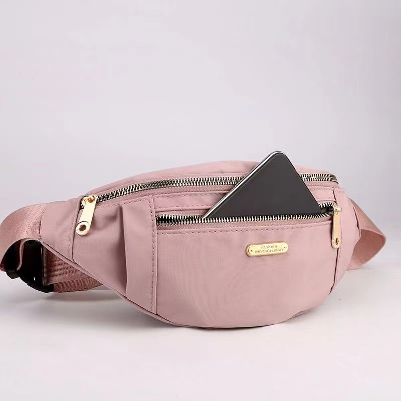 Korean-style multi-functional large capacity chest bag women's bag nylon cloth bag outdoor leisure travel bag riding waist bag cashier bag