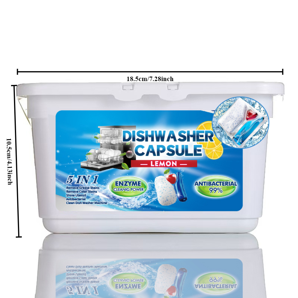 Dishwasher special dishwashing beads three-in-one to remove oil and stains dishwasher washing block dishwashing capsule bright dish artifact
