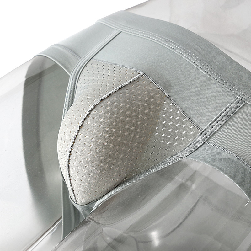 Men's Briefs Mesh Breathable Modal Comfortable Underwear Youth Three-Legged Pants Sexy Youth Sexy Underwear