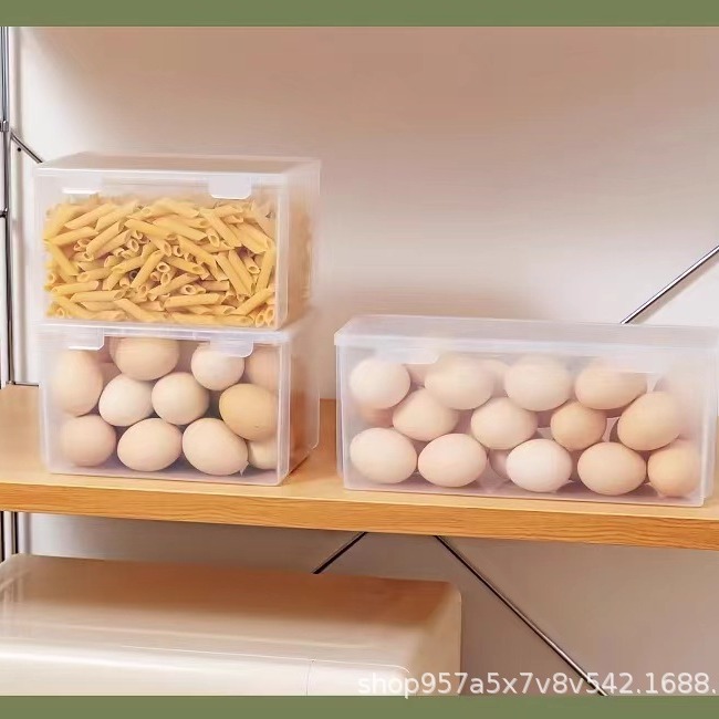 Egg storage box food grade fresh-keeping box drawer refrigerator storage kitchen vegetables and fruits transparent storage box