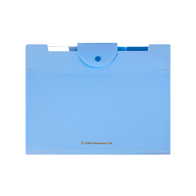 Cross-border Thickened Organ Bag Solid Color Multi-layer Folder Office Storage Bag Student Test Paper Bag Simple File Bag