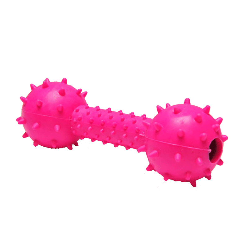Barbed big barbell TPR toy pet dog toy bite-resistant dog molar toy