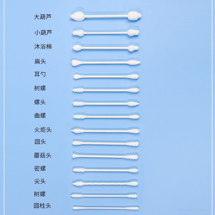 Little moxa summer blackhead acne stick disposable acne stick facial cleaning spiral head black cotton swab wholesale