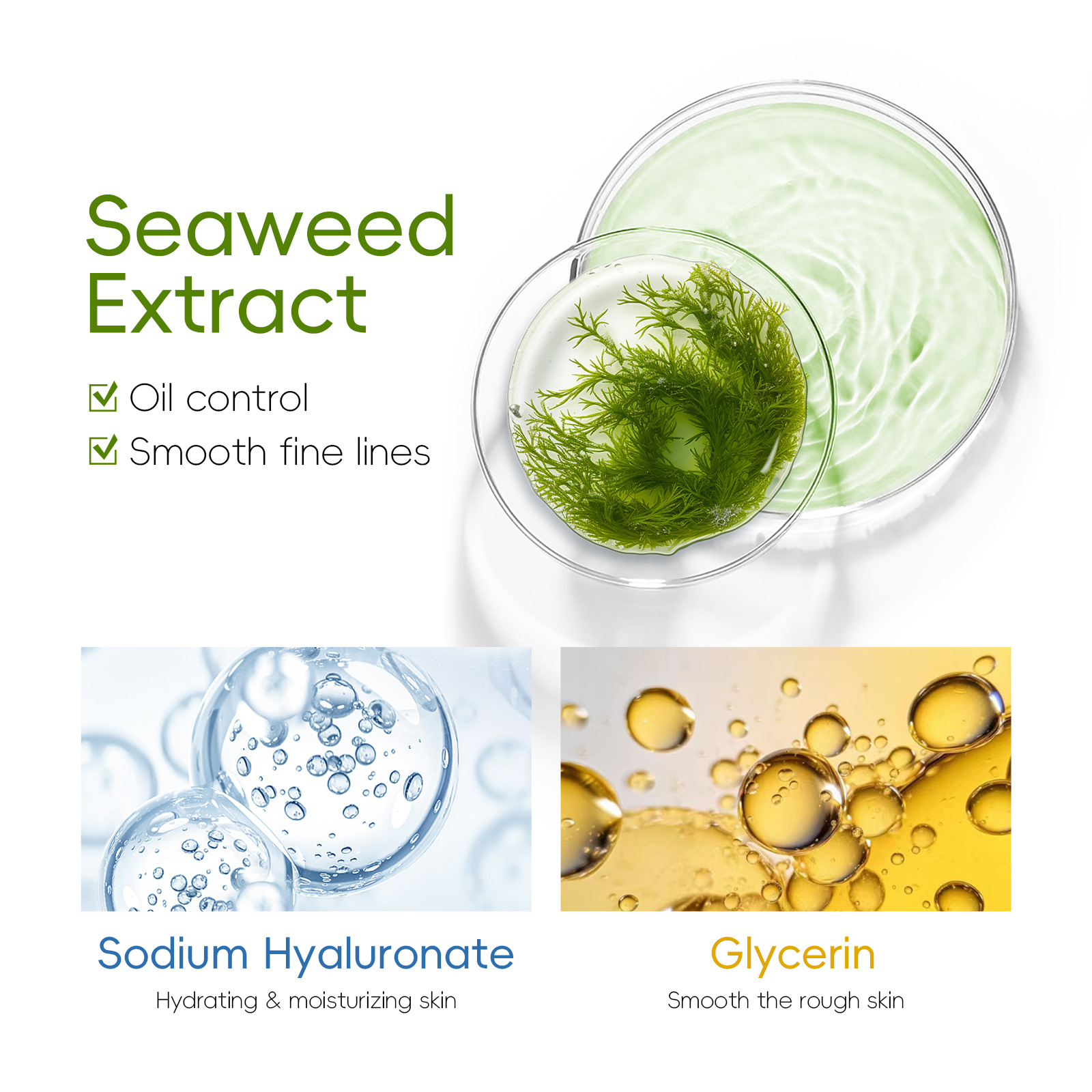 Full English Sleeping Mask Laikou Seaweed Sleeping Mask 3g Facial Hydrating Skin Care Product Export