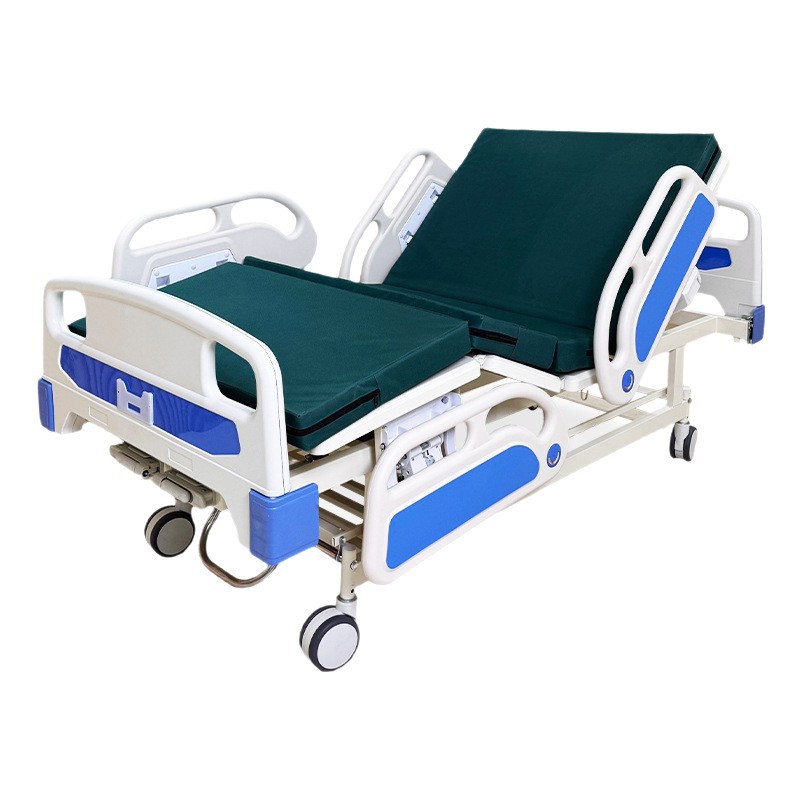 Hospital-Style Bed with Manual Medical Bed, Back and Leg Lift Nursing Bed for the Elderly, Single and Double Rocking Nursing Home Bed Manufacturer