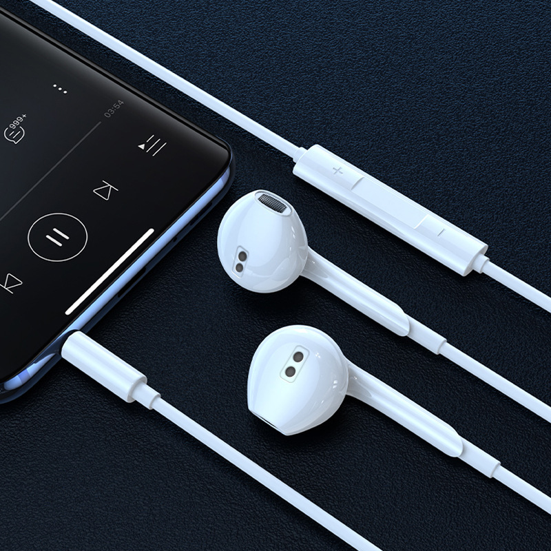 Customized Wired Headphones Type-C Port Smart In-Ear Earbuds Wire-Controlled Calls Suitable for Huawei Android Headphones