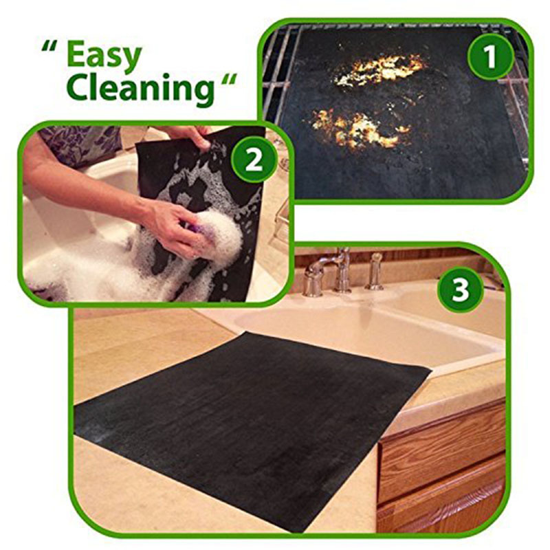 Amazon Fiberglass Non-Stick Bbq40*50Cm Barbecue Mat Oven Mat Baking Tray Mat Baking Paper