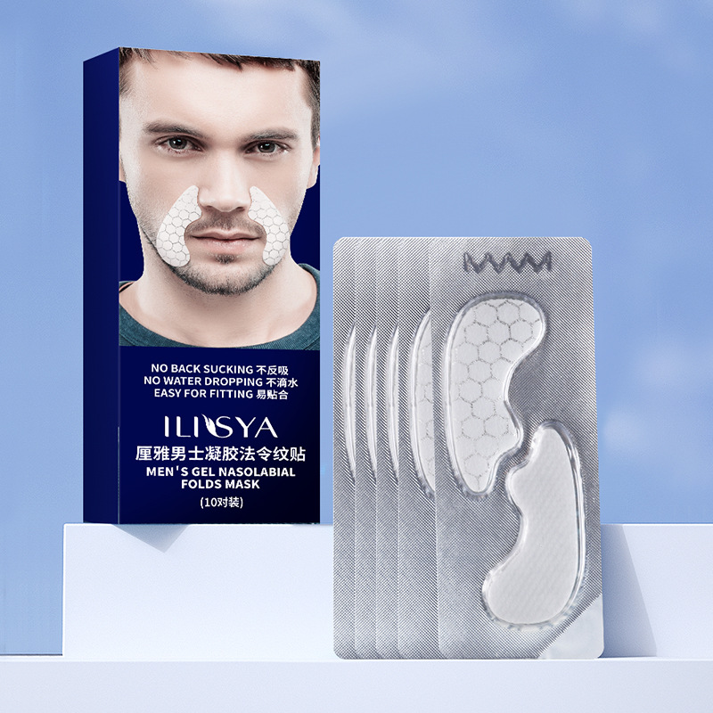 Наклейка Li Ya для мужчин с французским узором, уменьшающая мелкие линии вокруг рта