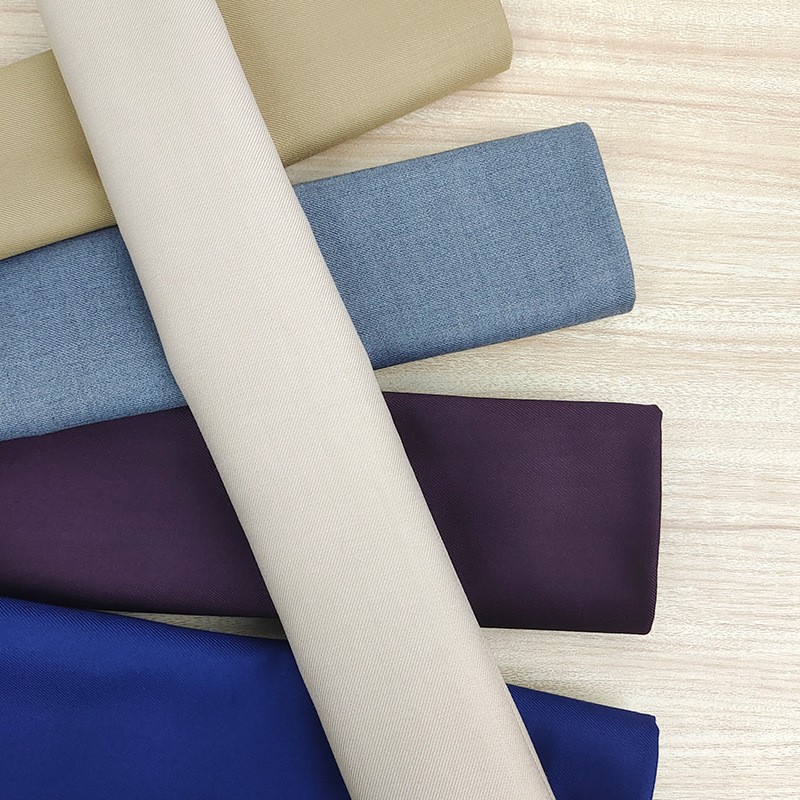 Professional Workwear Suit Uniform Fabric Tr Serge Twill Woven Fabric Trousers Jk Hat Baby Clothes 360g