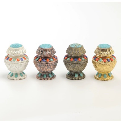 Бутылка для реликвий, мини-орнаменты для Будды, четыре цвета на выбор