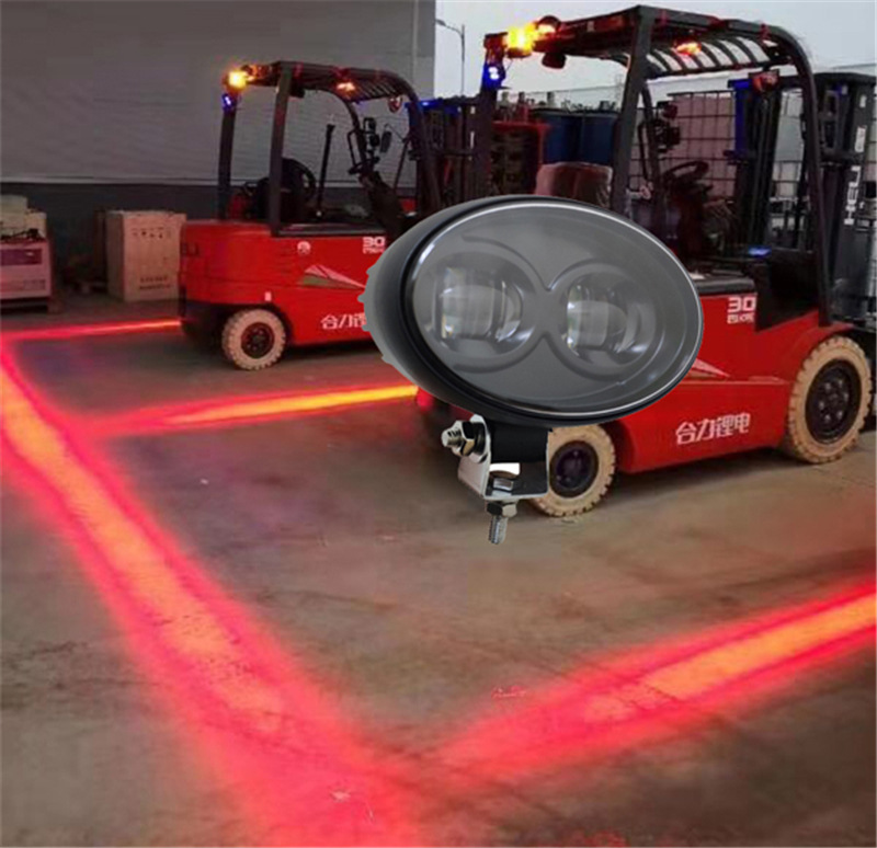 Сигнальный светодиодный фонарь для погрузчика, предупреждающий красный и синий свет, для работы в зоне, свет для обратного движения