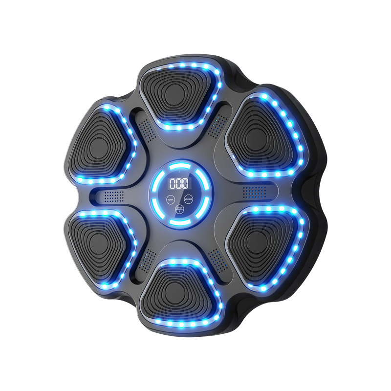 Cross-border upgrade Bluetooth music boxing target light gear adjustment boxing machine home fitness equipment boxing wall target