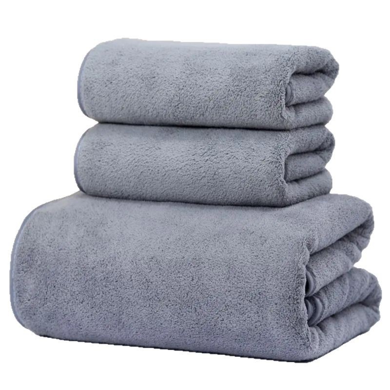 Coral Fleece Towel Bath Towel Thickened Water Absorbent Bath Towel for Men and Women Adult Couple Bath Towel Student Household Soft Quick-drying