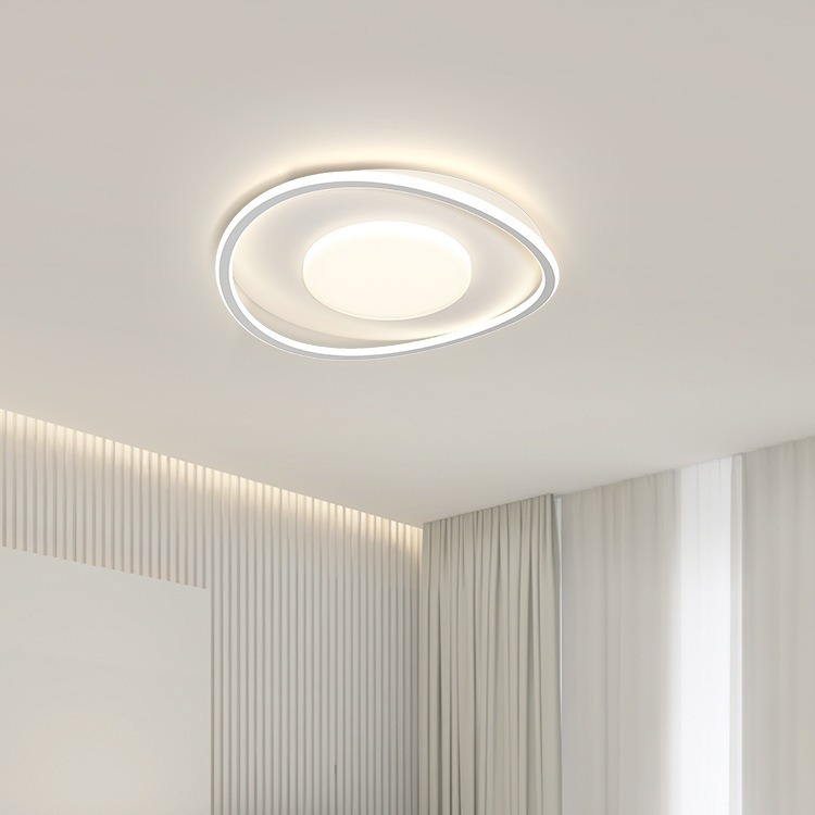 Cream style minimalist living room main light 2024 New cloud ceiling light smart eye protection lamp combination whole house package