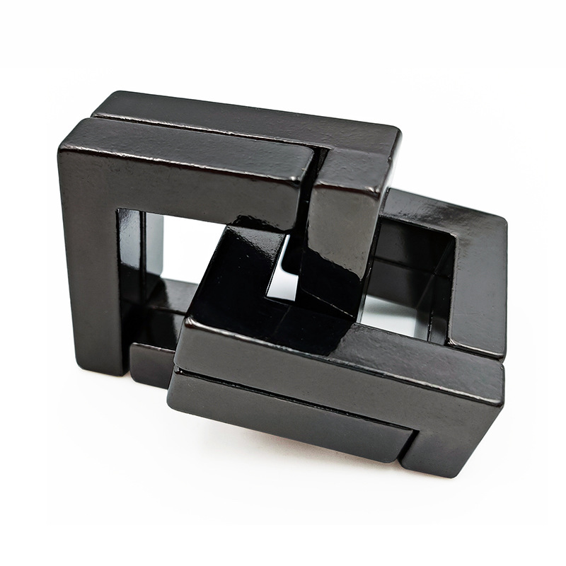 Lu Ban Lock Burning Brain Magic Puzzle Gold Adult Puzzle High IQ Children's Nine Series Educational Toys Magic Lock Needle