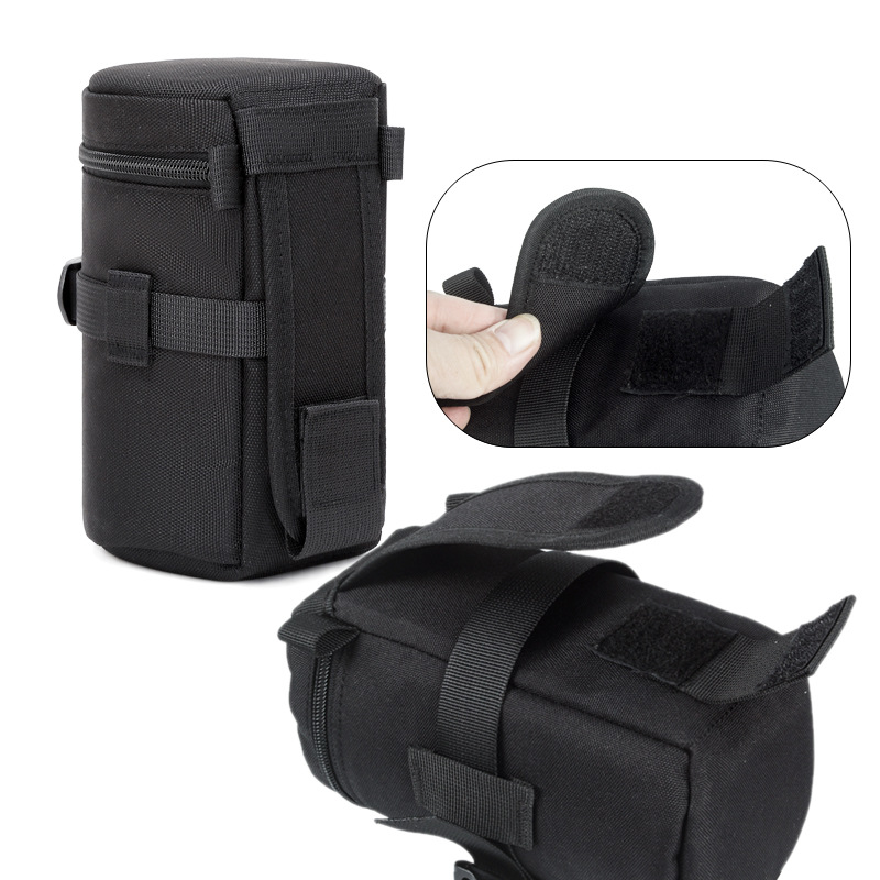Factory Direct supply SLR camera lens bag lens tube storage bag waterproof shockproof lens bag one-piece delivery in stock