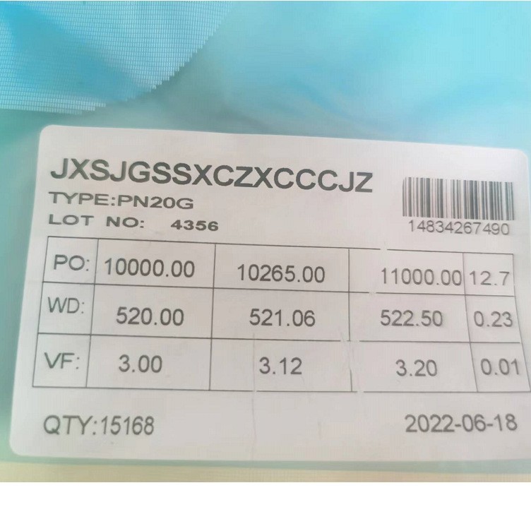 Оригинальные продажи завода Jingxin 20MIL светодиодный зеленый чип