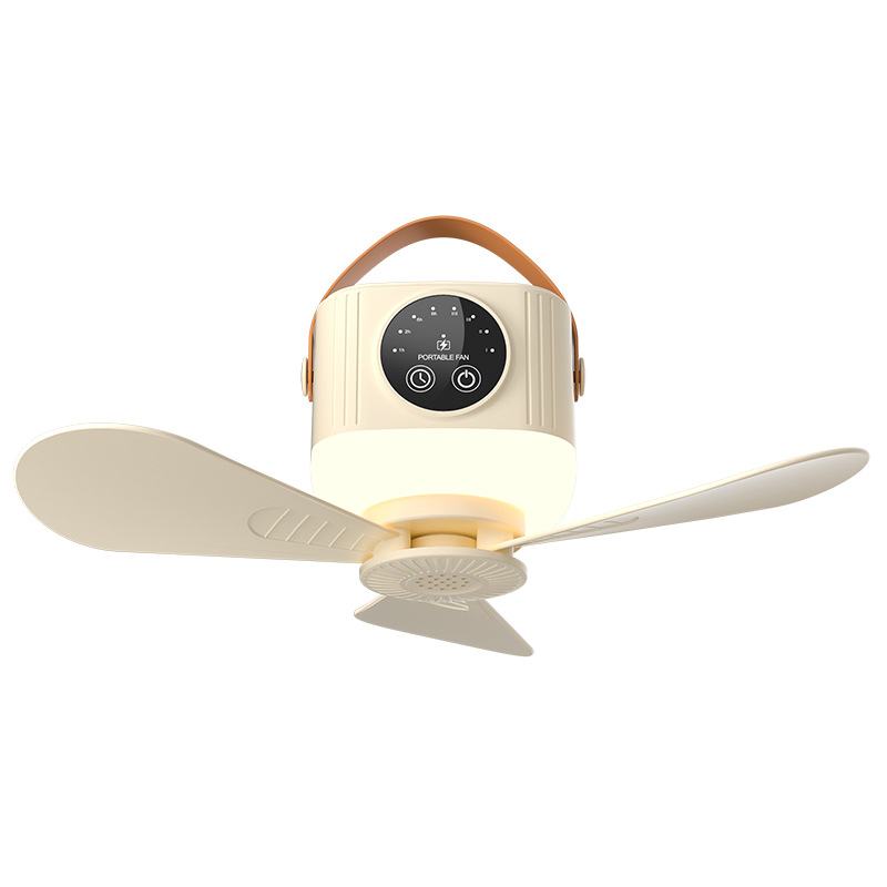 New smart ceiling fan light fan camping light electric fan desktop fan chandelier charging mini fan