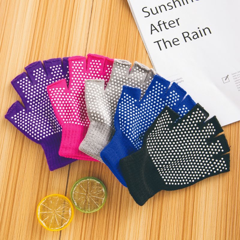 Sports cycling fitness gloves men's and women's non-slip half-finger breathable wear-resistant dispensing yoga training gloves can be added LOGO