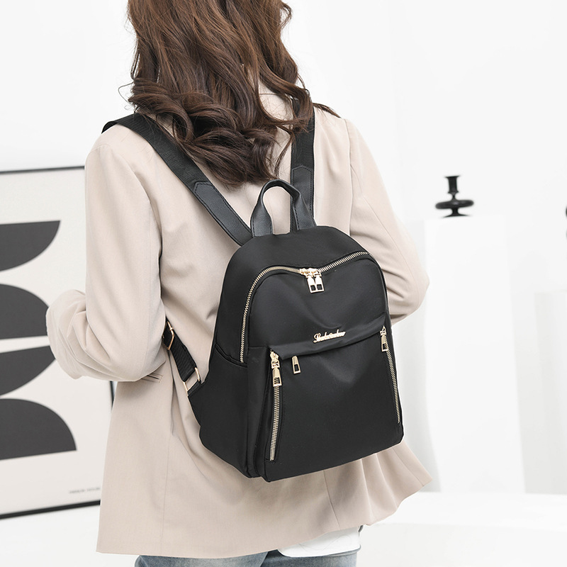 Cross-Border Student Schoolbag, Trendy and Fashionable Backpack, Women's Large-Capacity Travel Backpack, Commuting Casual Lightweight Backpack