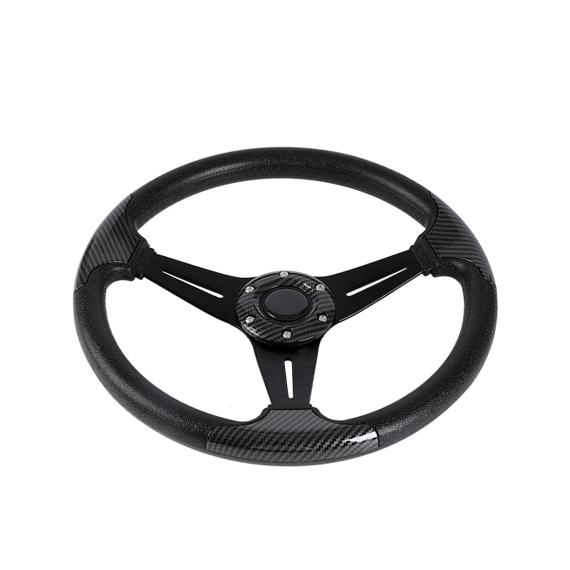 Pu Car Modified Steering Wheel Universal Imitation Racing Car Competitive Personalized Car Drift Steering Wheel Pu Leather Car Accessories