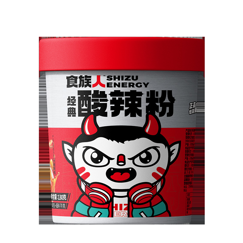 [free shipping] ethnic classic hot and sour powder barrel instant noodles food snacks instant food vermicelli instant food