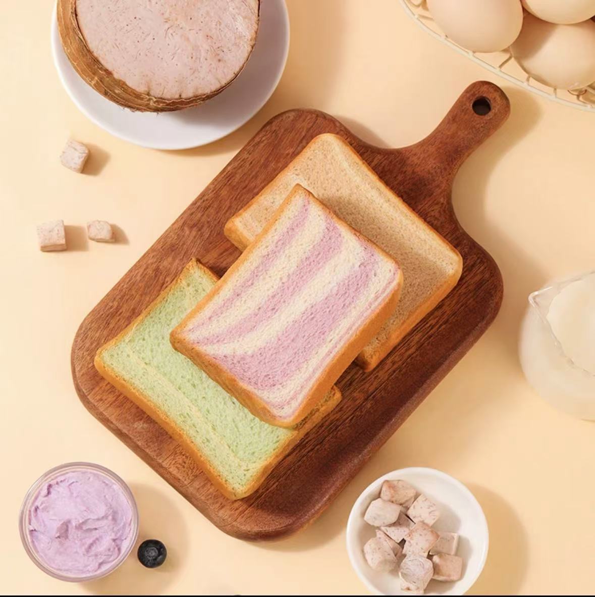 Thick-cut Toast Milk-flavored Bread Nutritional Breakfast Super Soft Hand-torn Cake Snacks Late at Night to Fate Your Hunger and Relax Snacks