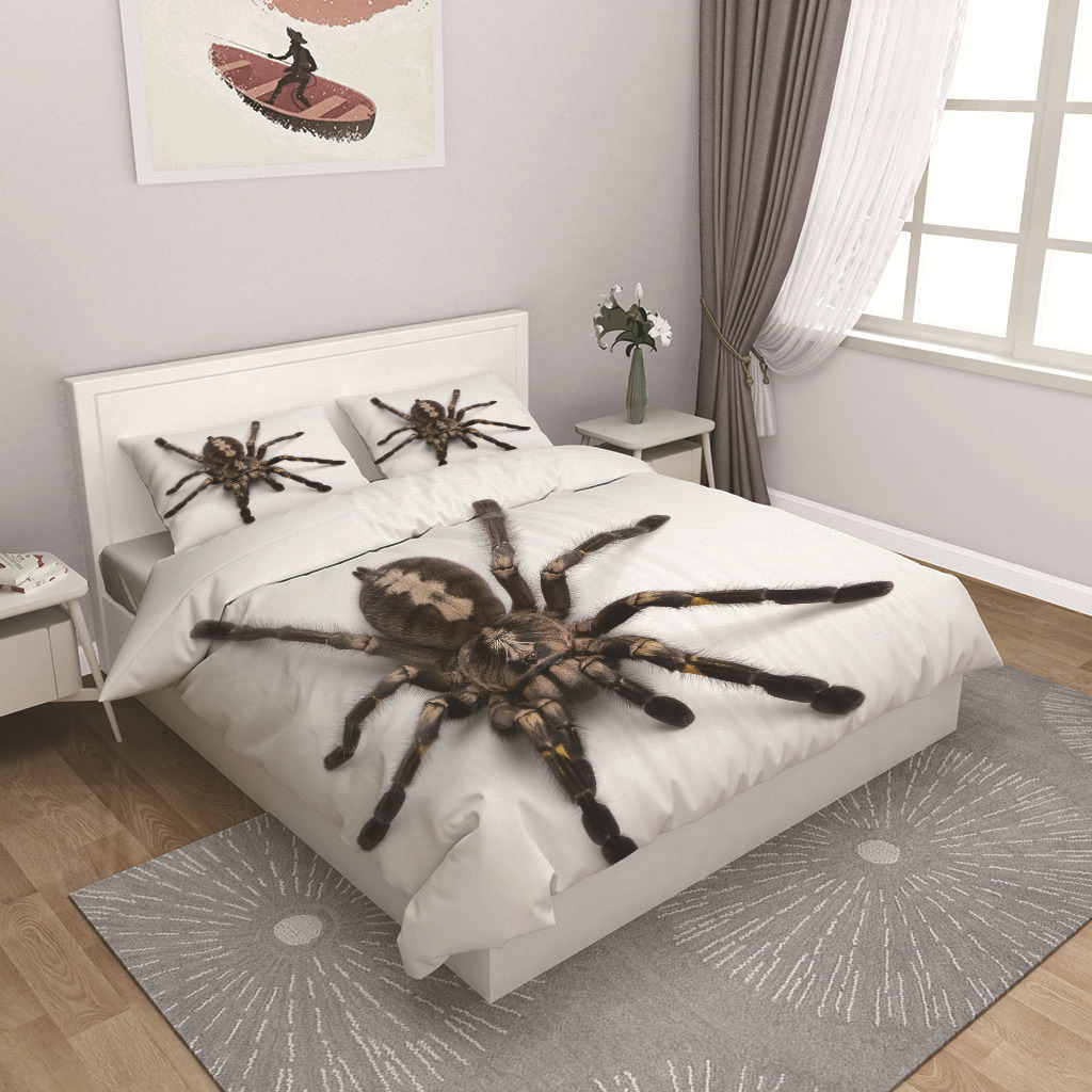 Little Spider Cross-Border Foreign Trade Quilt Cover Three-Piece Set Cross-Border Home Textile Printing
