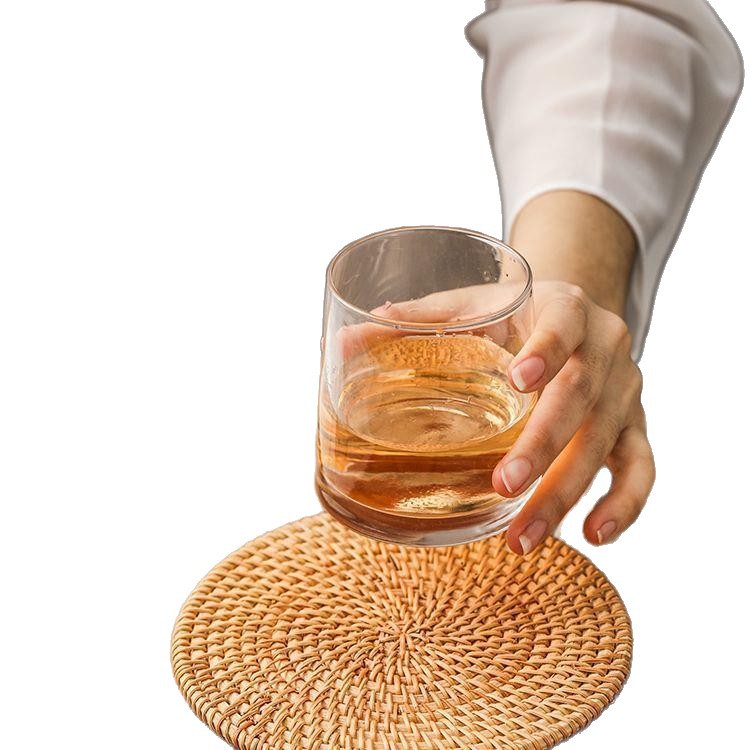 Rattan Insulation Mat, Household Anti-Scalding Pot Mat, Bowl Mat, High Temperature Resistant Dining Table Mat, Heat-Resistant Plate, Home Daily Use