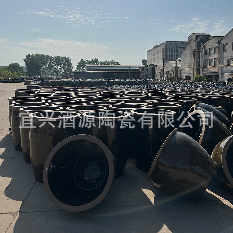 Yixing Water Tank Flower Pot Outdoor Courtyard Large Sleeping Lotus Painting Tank Pickled Vegetable Tank Raising Turtle Fish Tank Oversized Ceramic Ceramic Tank