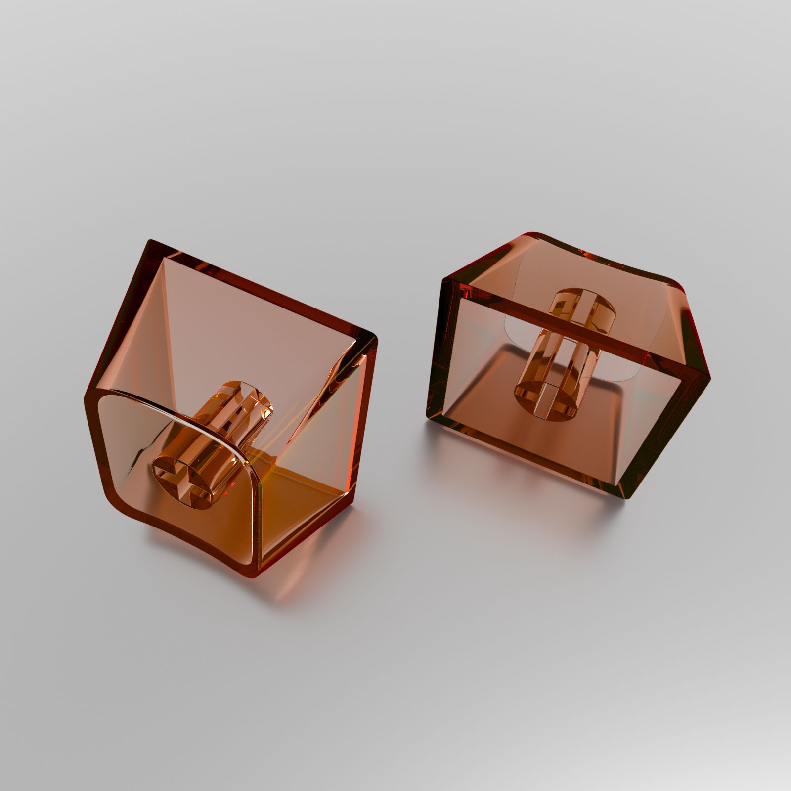 Pc Transparent Keycap Original Height DIY Mechanical Keycap Mirror Translucent Keycap R3 R4 Mx Cross Chrysanthemum