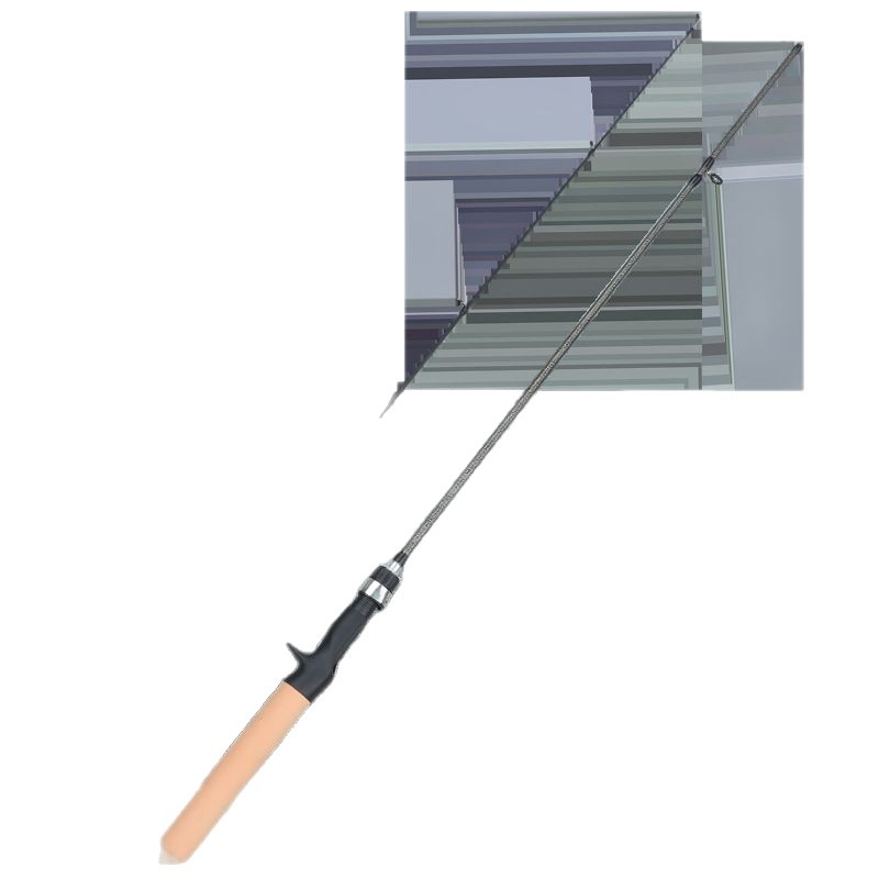 Horse Mouth Rod Fishing Rod Micro-Lua Rod Solid Horse Mouth Rod Super Soft Ul Ejection Fishing Rod Throwing Rod Gun Handle Straight Handle Rod