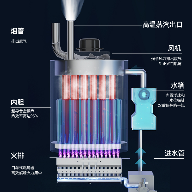 Gas Steam Generator, Commercial Steamed Buns, Steamed Buns, Boiled Soy Milk, Energy-Saving Steam Boiler, Steaming Cabinet, Brewing Steam Engine
