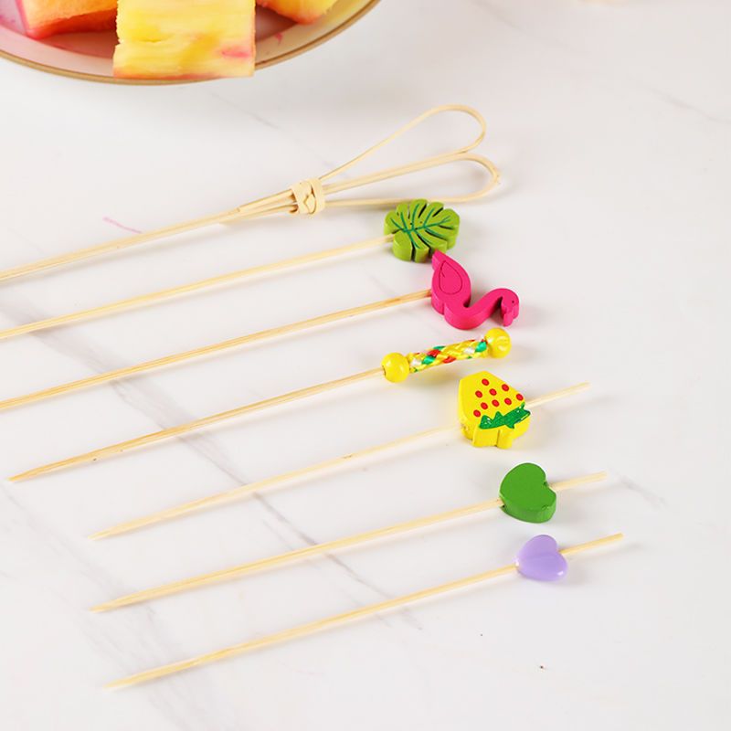 Fruit Picks, Bamboo Picks, Disposable Fruit Forks, Hamburger Picks, Snacks, Sushi Cocktail Picks, Flower Picks, Candied Haws Picks