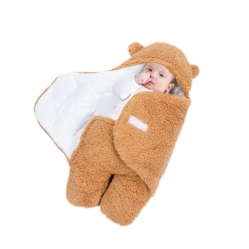 Bidole Baby Sleeping Bag Autumn and Winter Thickened Kick-proof Quilt Newborn Winter Baby Dual-use Outgoing Pure Cotton Swaddling Quilt