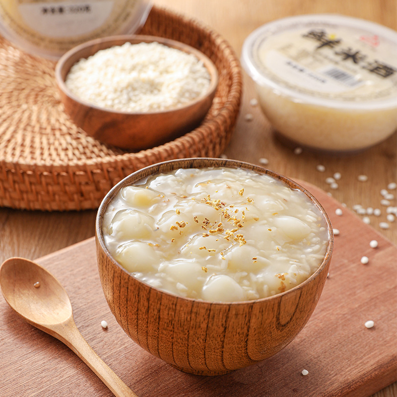 Shenglong Rice Wine, Handmade Fresh Rice Wine, Fermented Rice Balls, Sweet Rice Wine, Glutinous Rice Wine, Sweet and Fragrant Postpartum Rice Wine, Bowl-Packed 320g