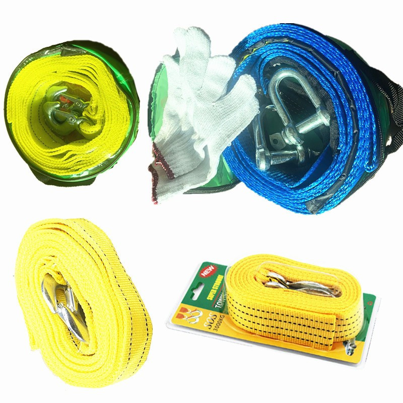 Factory wholesale thickened trailer belt off-road vehicle rescue rope nylon strong traction car trailer rope pull rope
