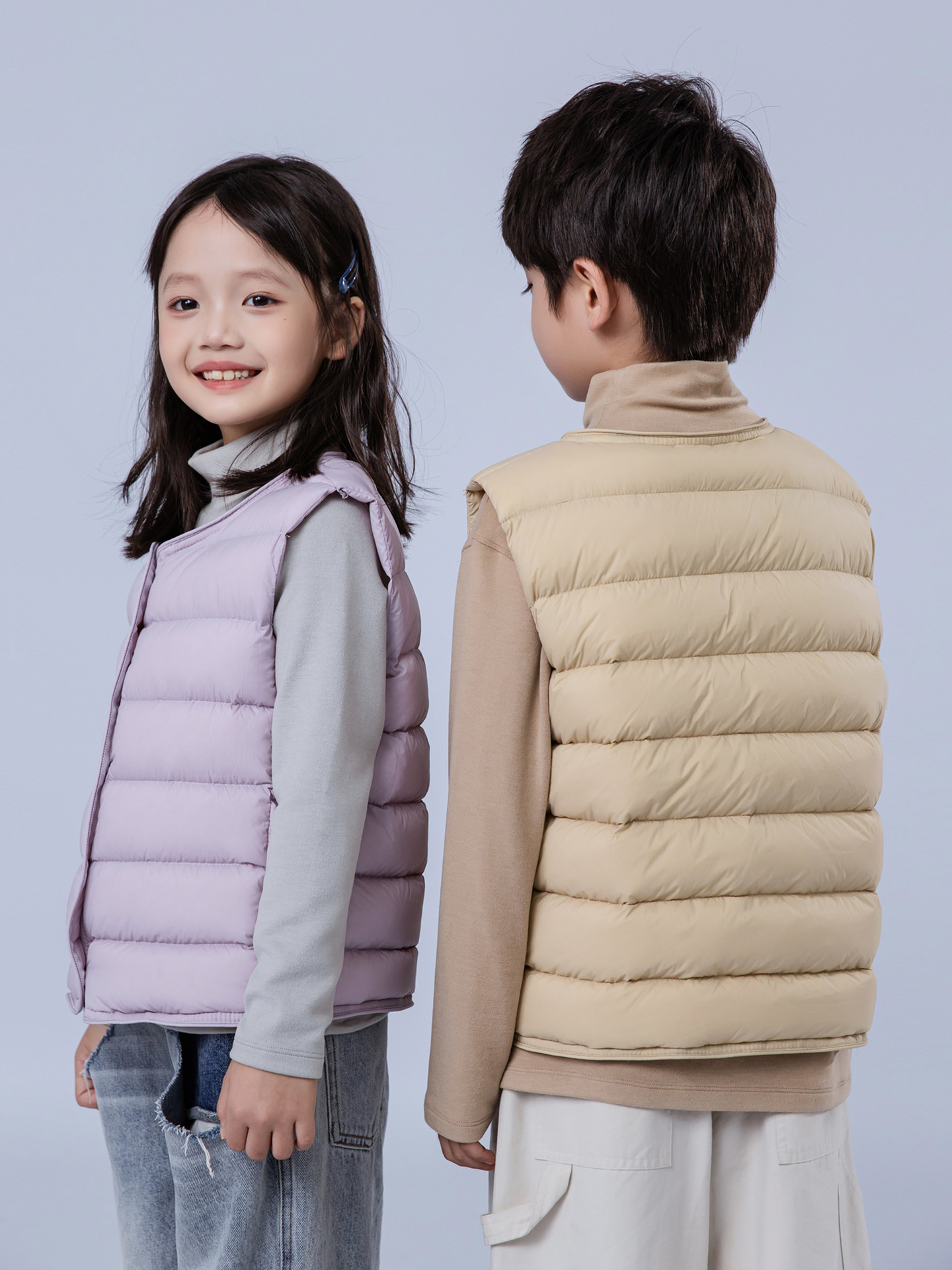 детский пуховик жилет из белого утиного пуха теплый легкий пуховик подкладка для мальчиков средней и большой возрастной группы модный