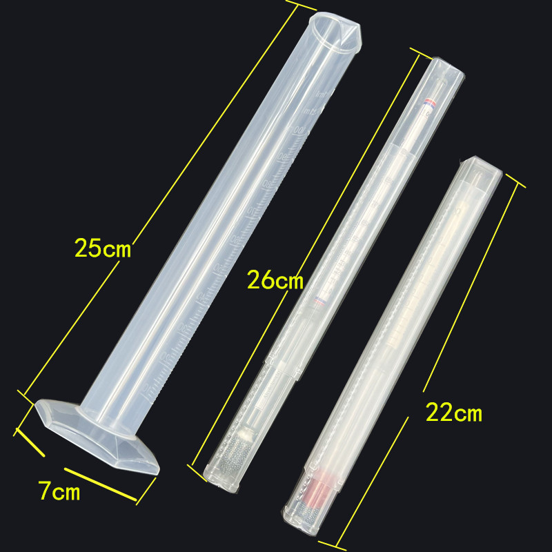 Measuring cylinder suit hydrometer liquor concentration meter brewing tester alcohol meter density meter alcohol meter 0-100