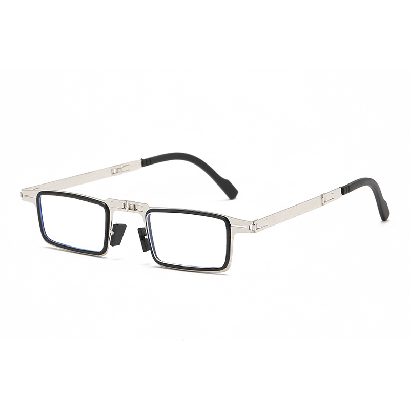 2025 New Folding Anti-Blue Light Fashion Retro Ultra-Light Screw-Free Lightweight Portable Reading Glasses Spot Wholesale