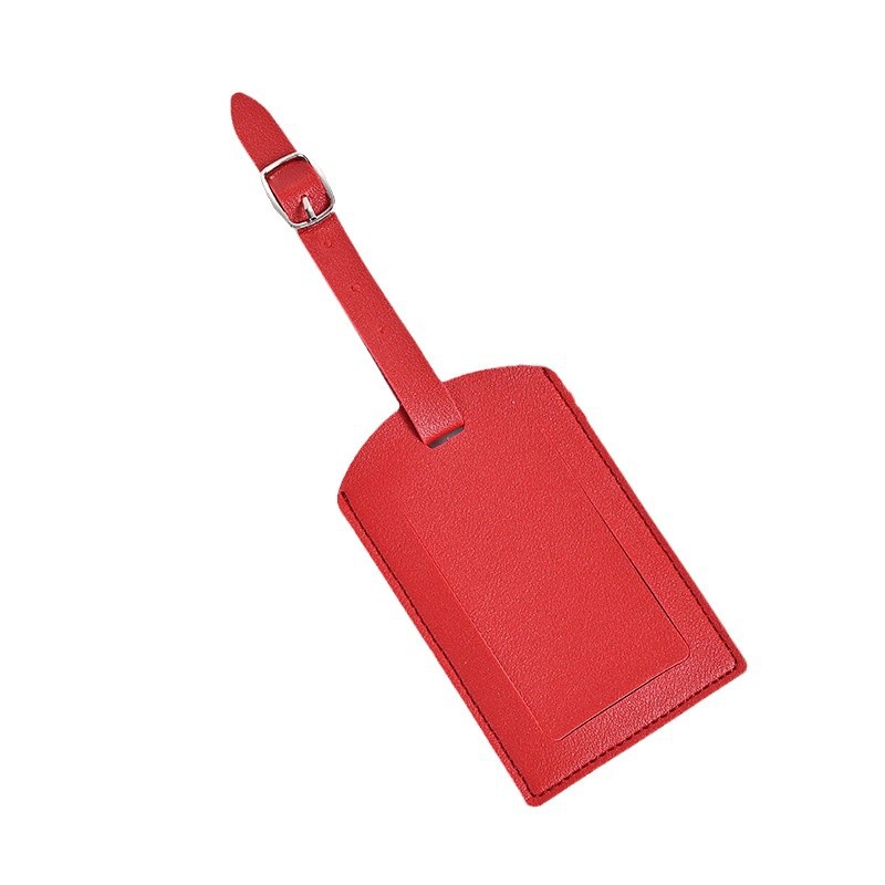 pu leather luggage tag custom suitcase information identification tag check-in luggage tag anti-loss travel tag