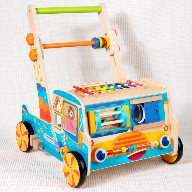 Cross-border Children's Multifunctional Walkers Baby Trolley Anti-baby Rollover Walkers Educational Early Education Toys