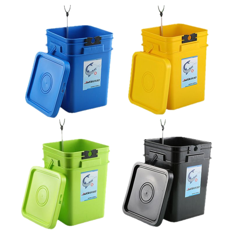 Yuebao Thickened Raft Fishing Barrel Raft Rod Bracket Special Barrel Multifunctional Portable Barrel Live Fish Barrel with Light Raft Fishing Miscellaneous Barrel