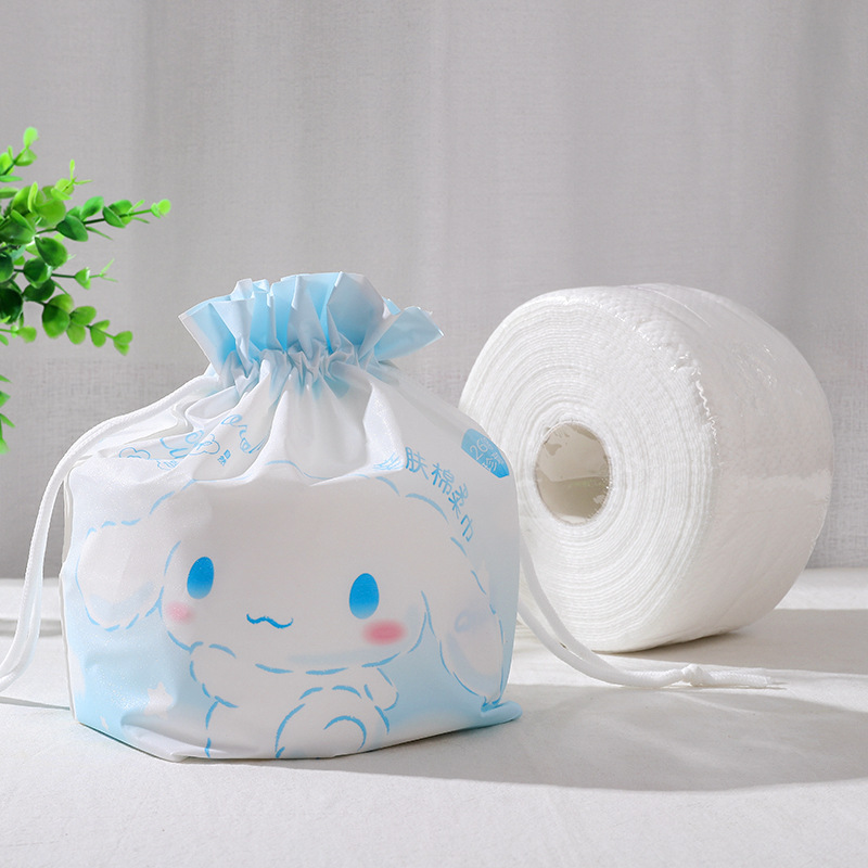 Sanrio Genuine Authorized Pearl Pattern Cotton Soft Towel Hello Kitty Disposable Face Wash Towel Cartoon Cinnamomum Dog Softening Towel