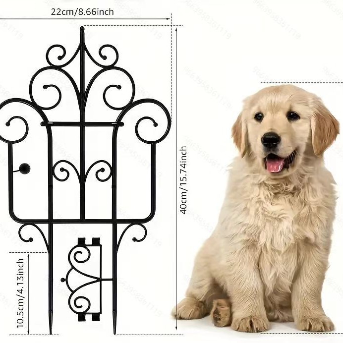 Garden Fence Plastic Fence Outdoor Pastoral European Fence Garden Decoration Imitation Iron Balcony Courtyard Small Fence